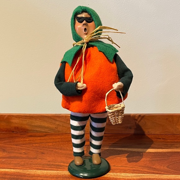 Byers’ Choice Other - VINTAGE BYERS’ CHOICE HALLOWEEN BOY IN PUMPKIN COSTUME